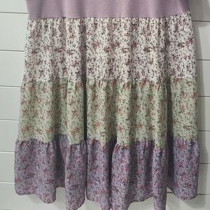 Lavender tiered dress